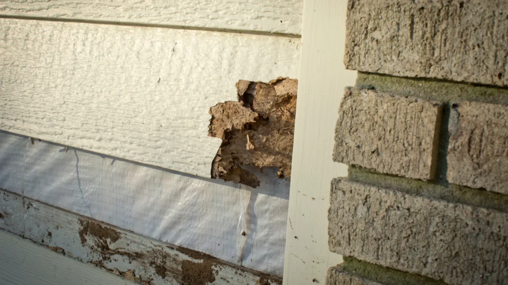 Cost of Dry Rot Repair Sacramento – damaged siding example
