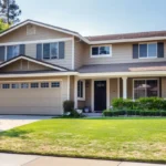 Repaired and freshly painted siding on Citrus Heights house