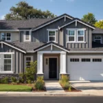 Residential siding replacement in Sacramento, California Fiber cement siding installation on Sacramento home Completed siding replacement on a Sacramento house