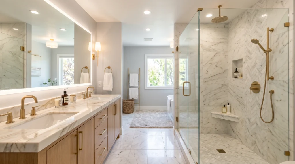 Bathroom remodeling cost in Sacramento depends on layout, materials, plumbing changes, permits, and finish quality
